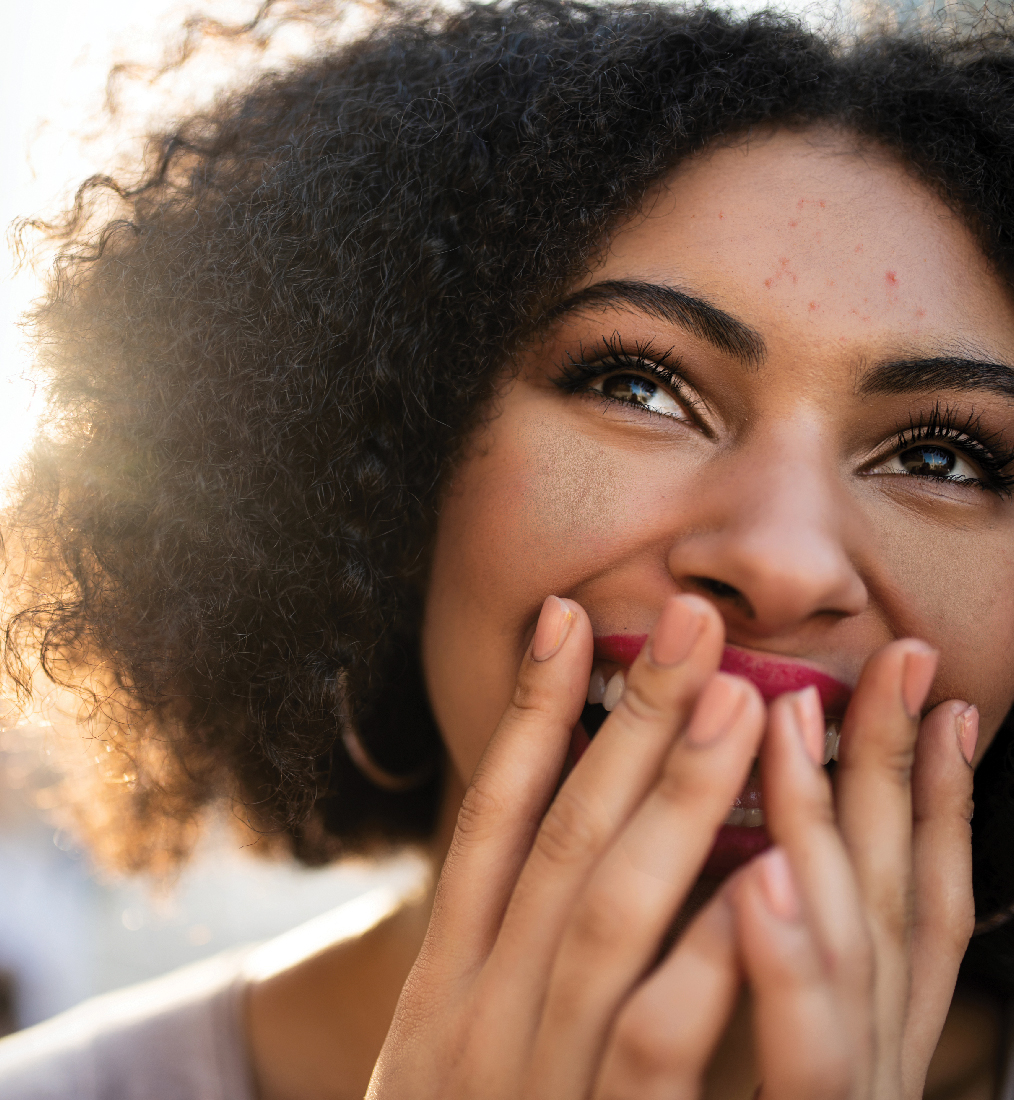 Girl smiling